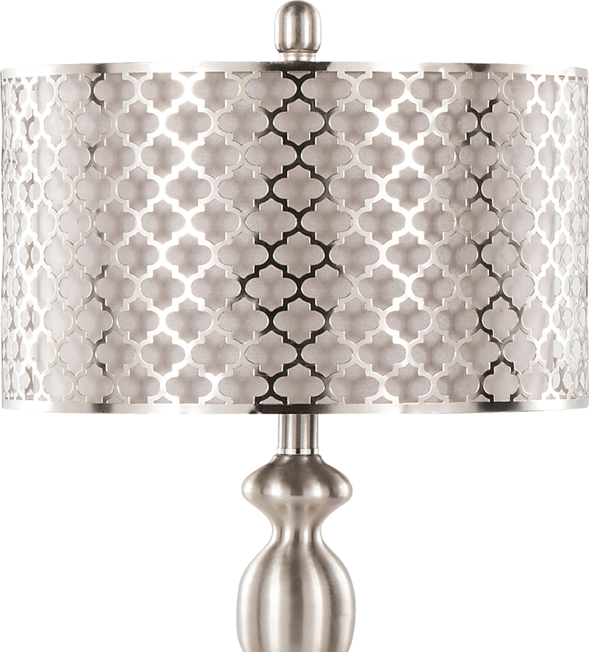 Cheryl Court Silver Table Lamps, Set of 2 - Image 5