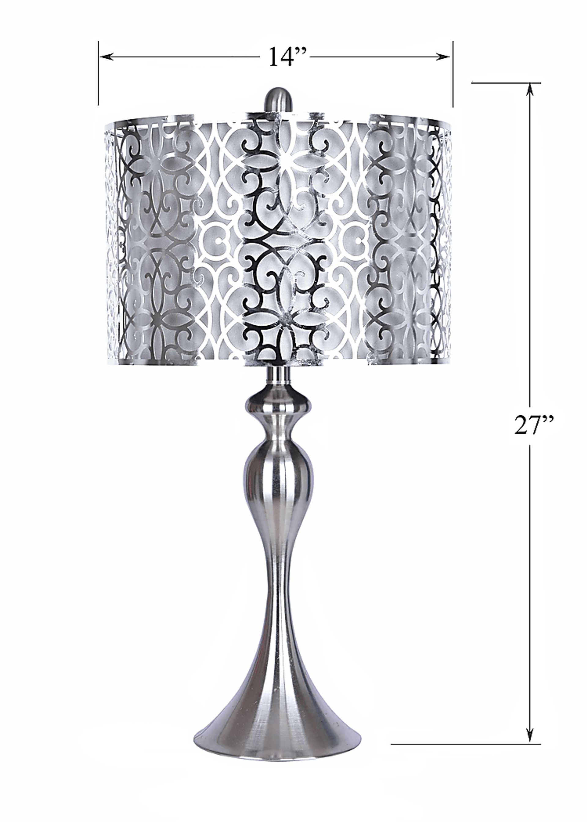 Cheryl Court Silver Lamp Set of 2 - Image 4