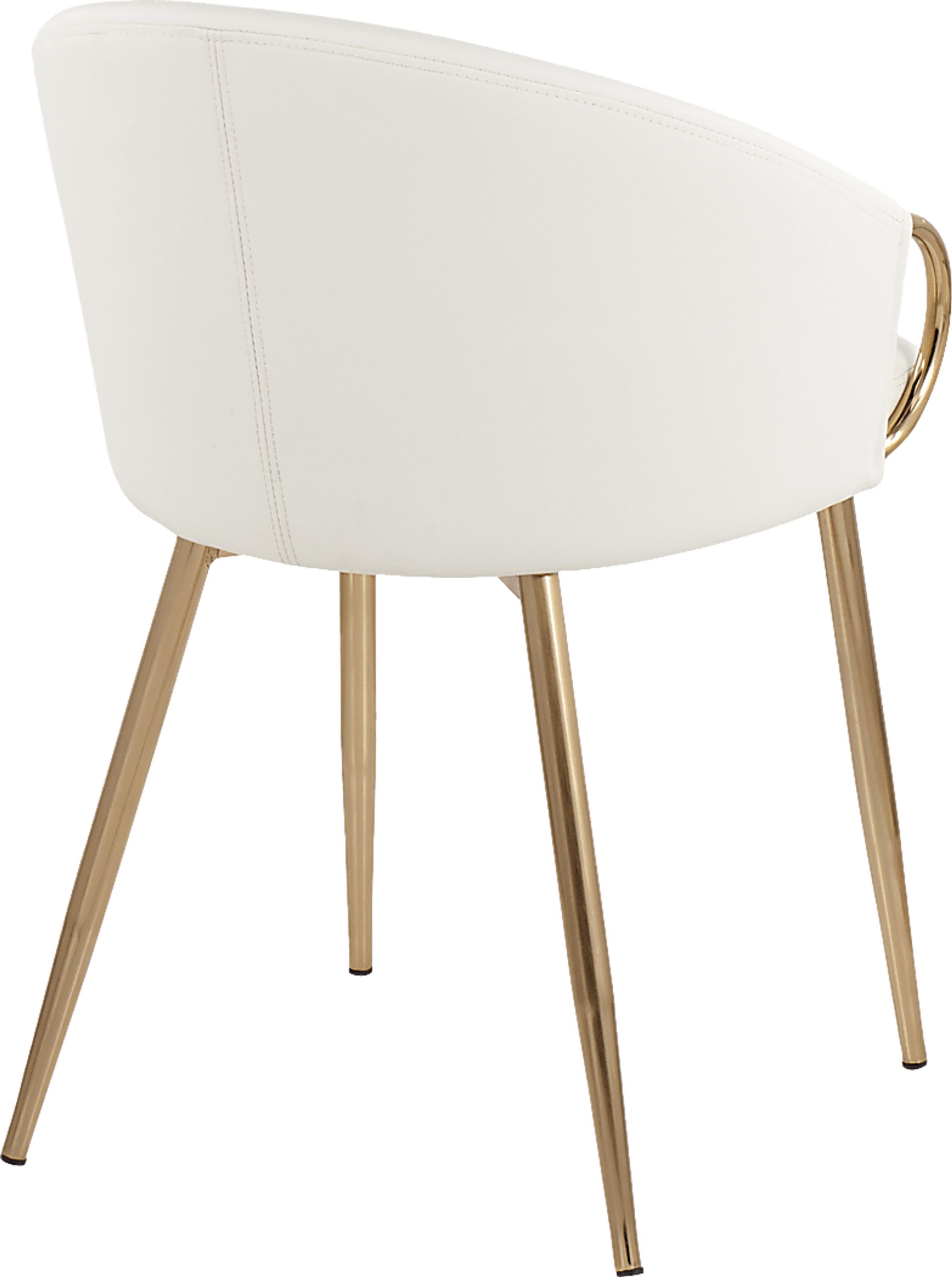 Cherylyn White Gold Side Chair - Image 3