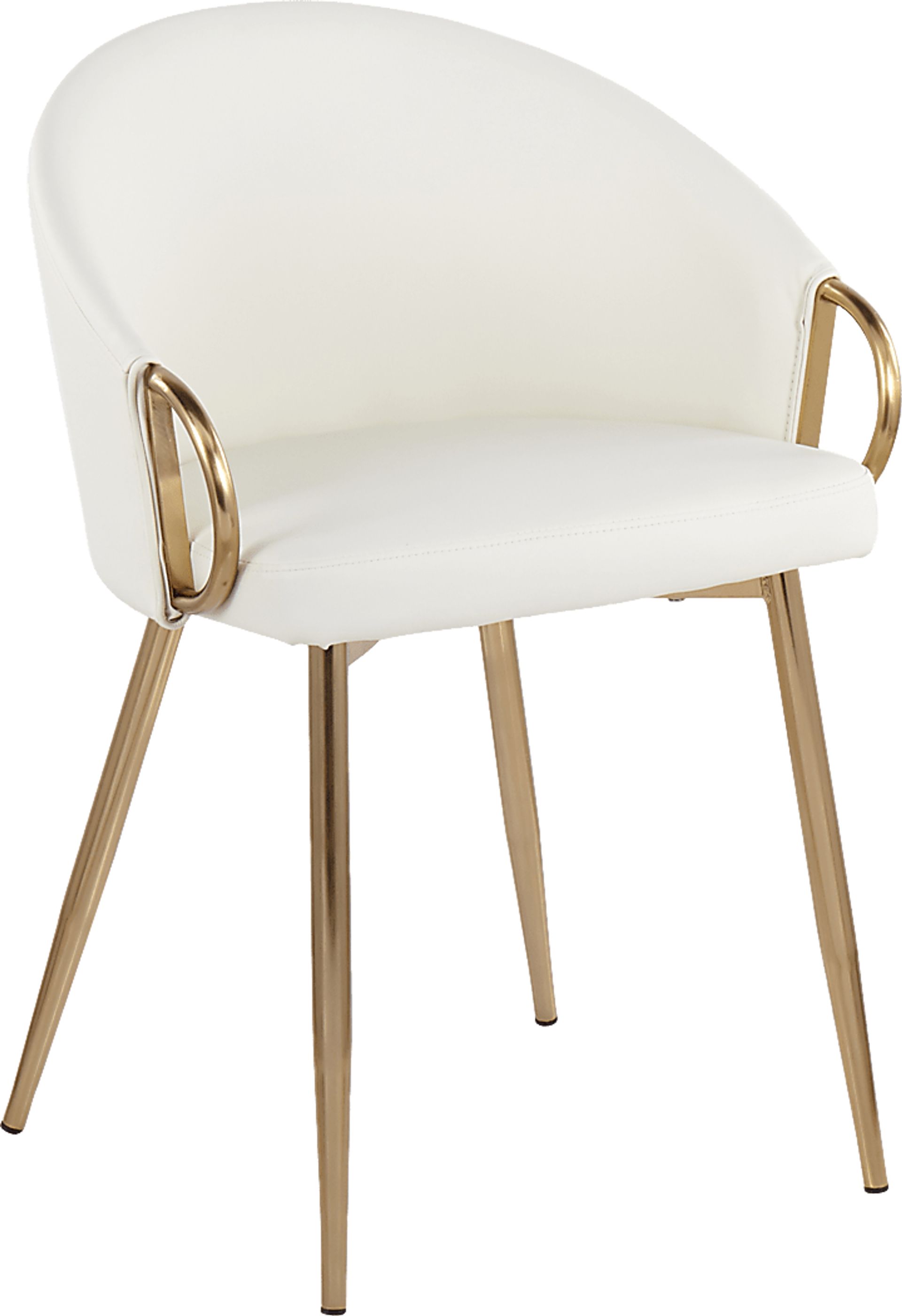 Cherylyn White Gold Side Chair - Image 1