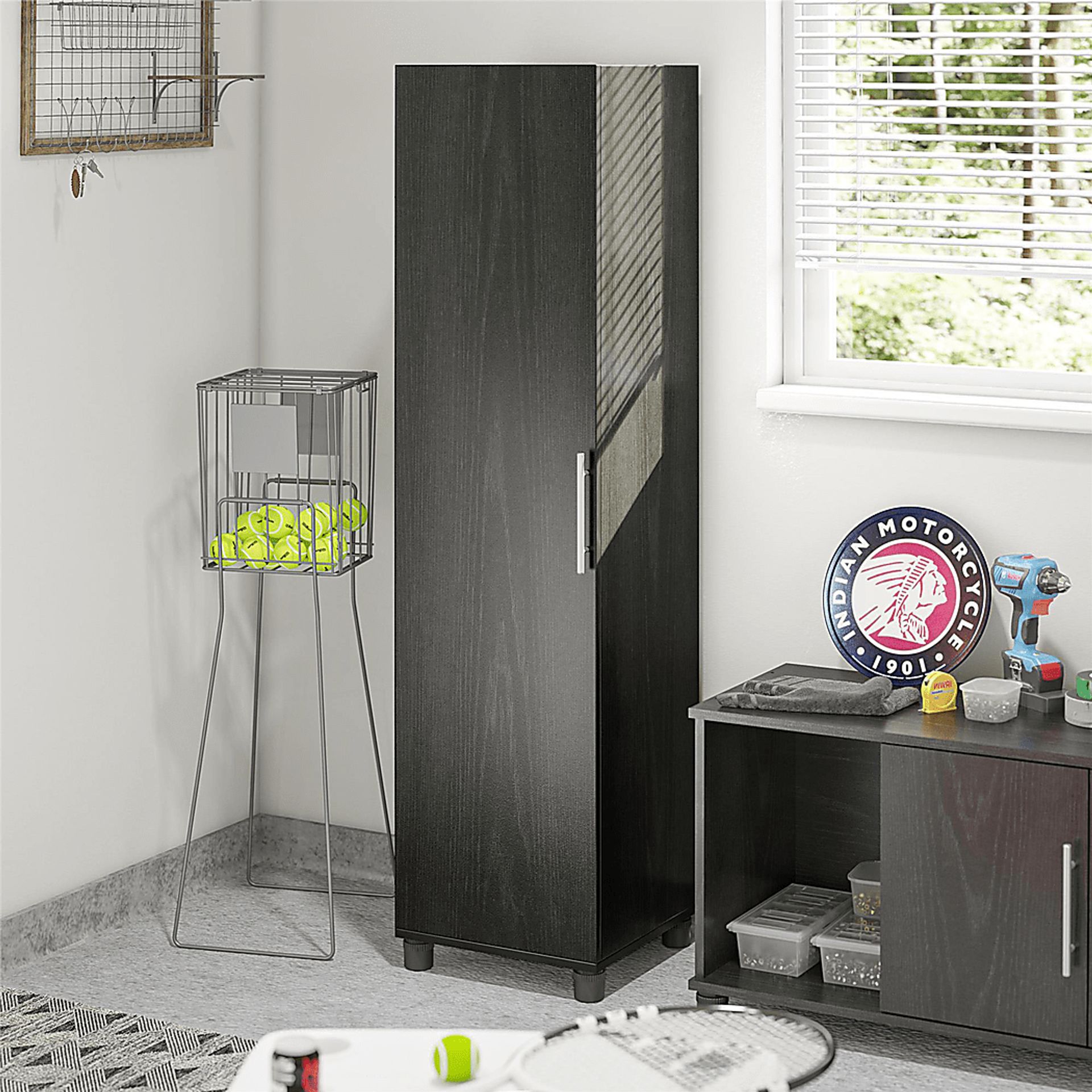 Chesalo Black Storage Cabinet - Image 2