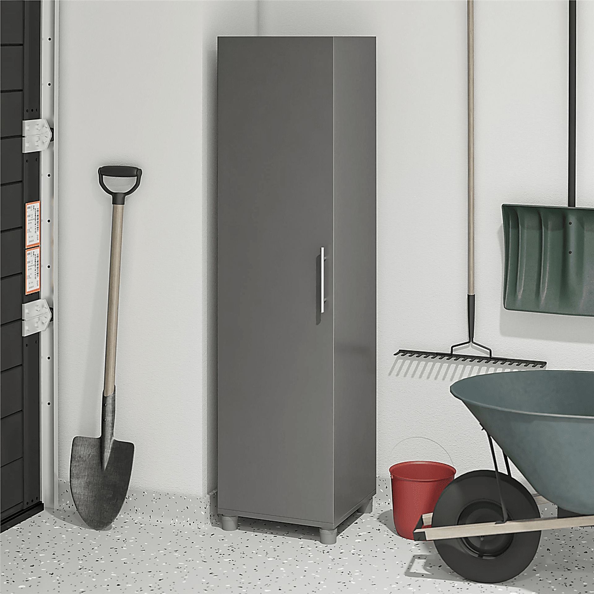 Chesalo Gray Storage Cabinet - Image 4