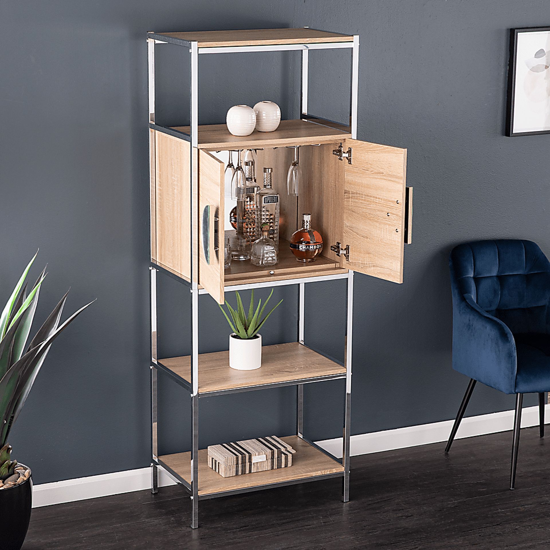 Chesboro Natural Bar Cabinet - Image 3