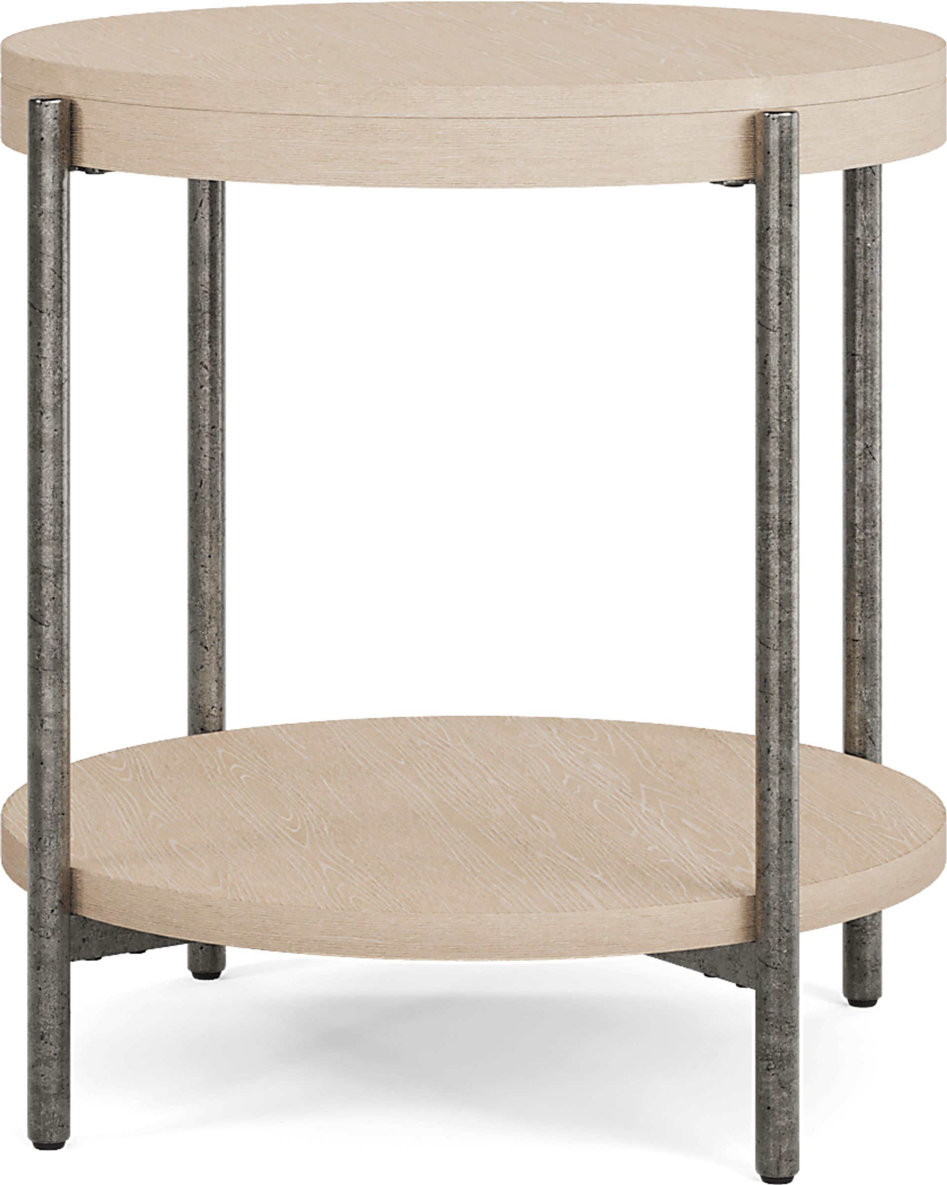 Cheshire Gray Round End Table - Image 1