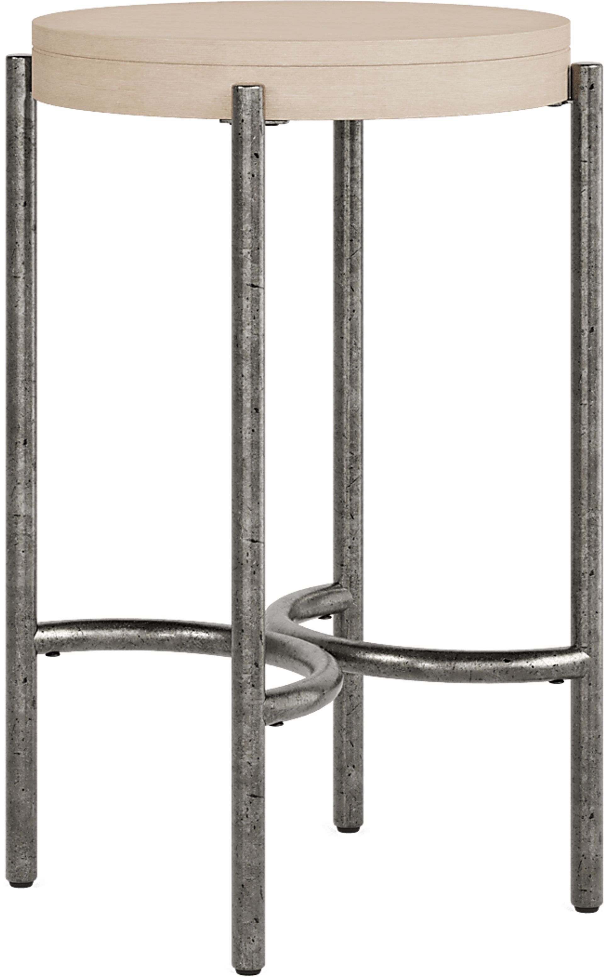 Cheshire Gray Round Side Table - Image 1