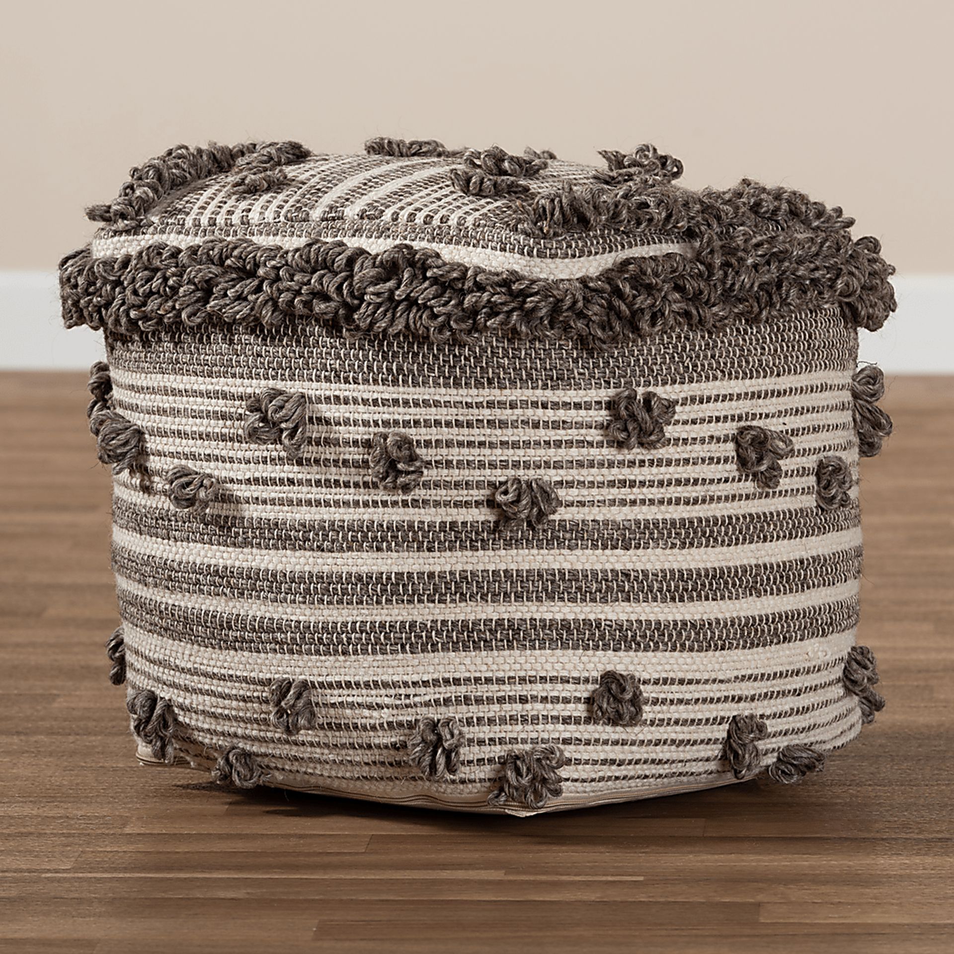 Chessington Brown Pouf - Image 4