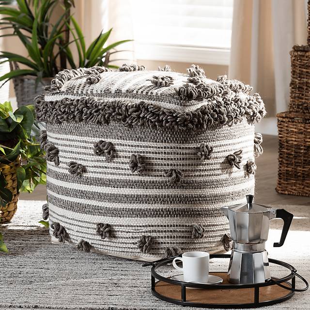 Chessington Brown Pouf - Thumbnail - Image 5