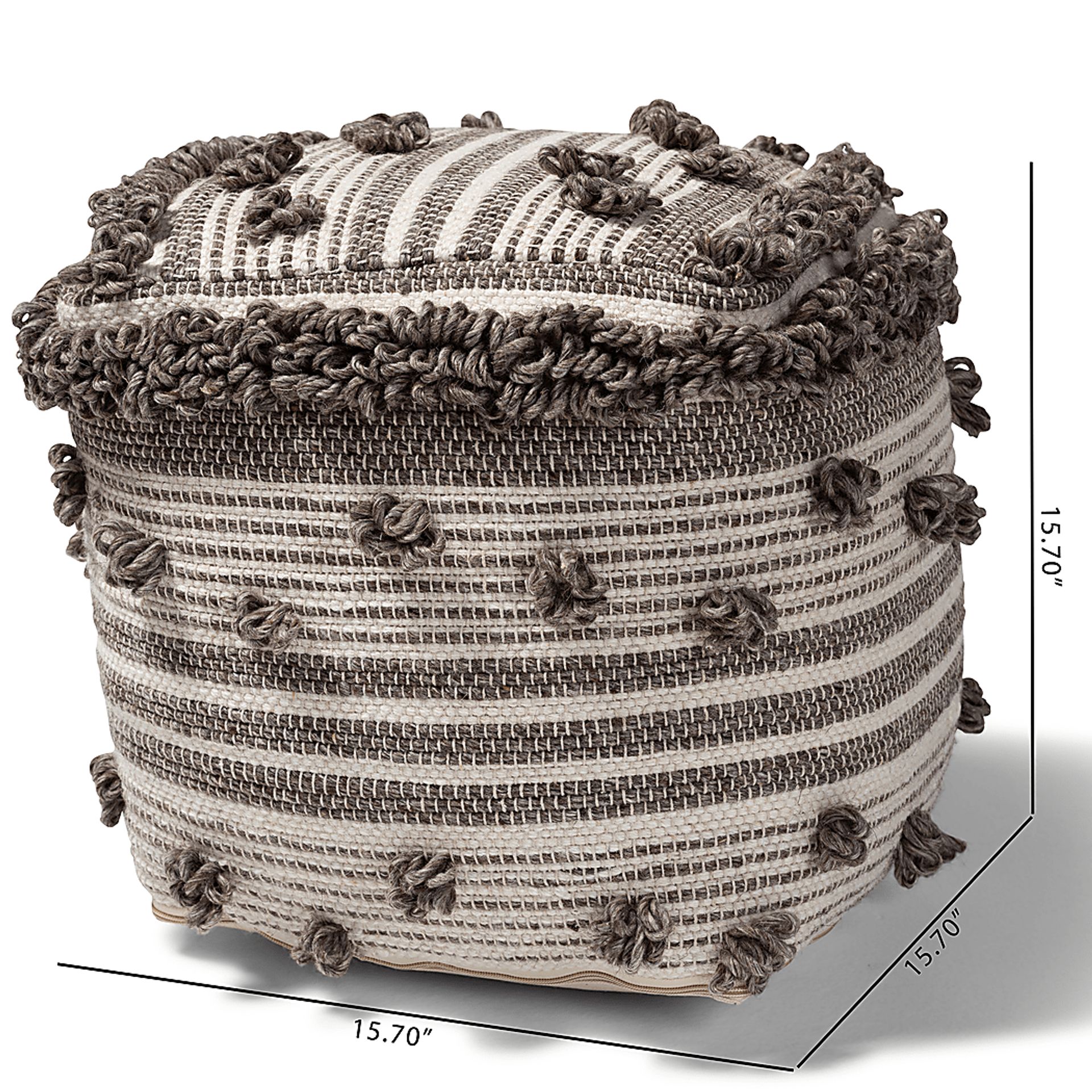 Chessington Brown Pouf - Image 6