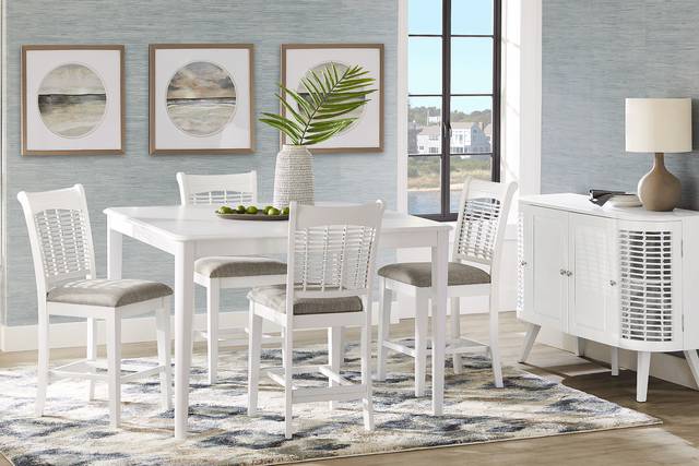 Chesterman White Counter Height Dining Table - Thumbnail - Image 2