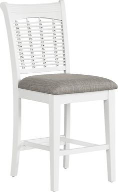 Chesterman White Counter Height Stool