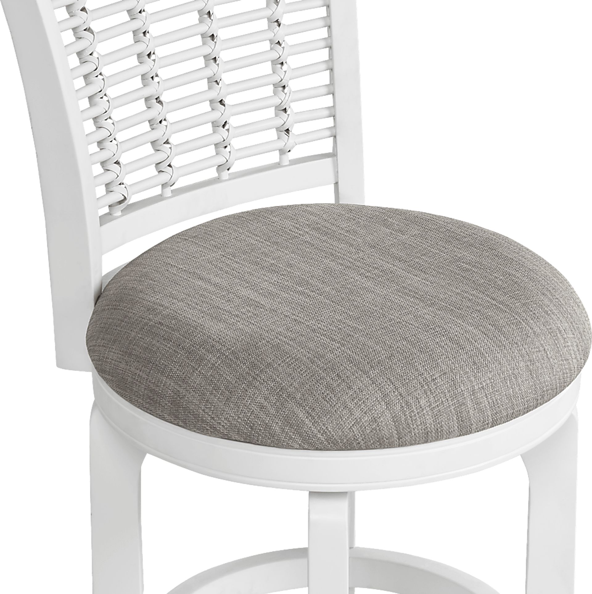 Chesterman White Counter Height Swivel Stool - Image 3