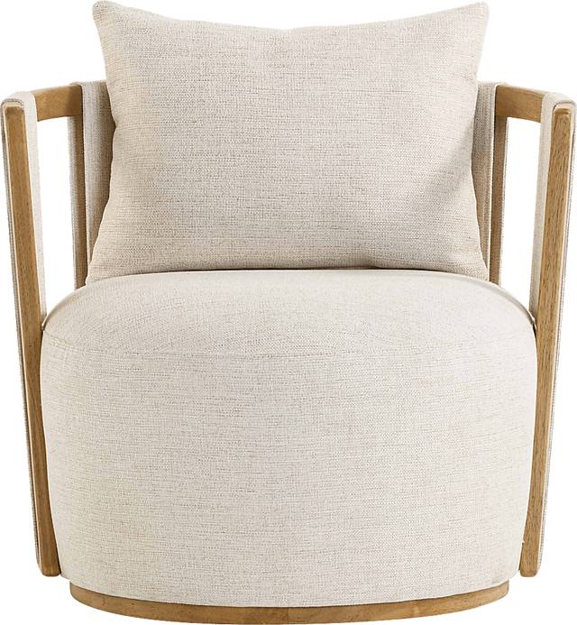Chesterna Cream Swivel Accent Chair - Thumbnail - Image 3