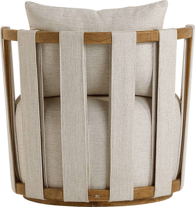Chesterna Cream Swivel Accent Chair - Thumbnail - Image 4