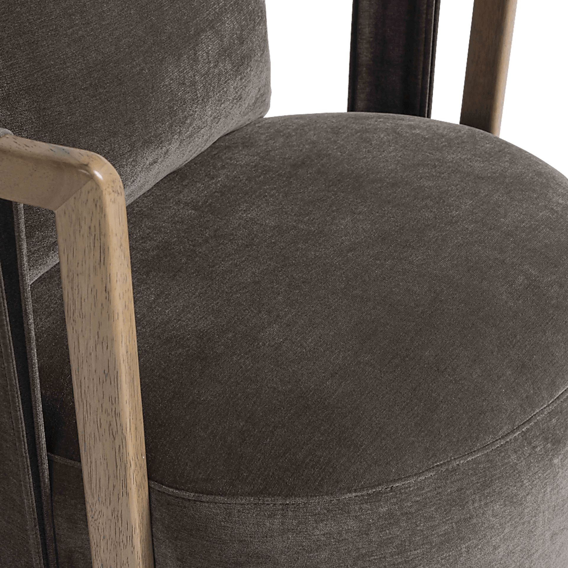 Chesterna Dark Brown Swivel Accent Chair - Image 2