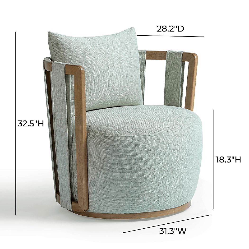 Rooms To Go Chesterna Swivel Accent Chair - Thumbnail 3