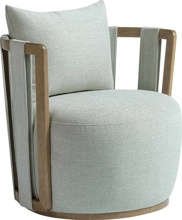 Chesterna Mint Green Swivel Accent Chair - Thumbnail - Image 1