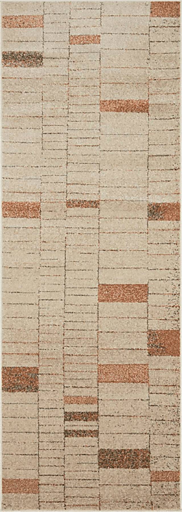 Chesterwich Orange 2'3 x 7'6 Runner Rug - Thumbnail - Image 1