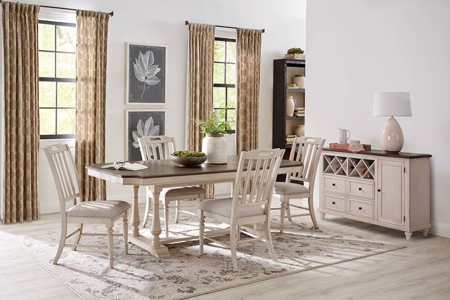 Chestnut Ridge Bisque Rectangle Dining Table - Thumbnail - Image 2