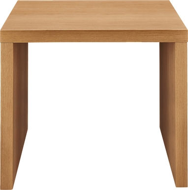 Chevae Light Brown Side Table