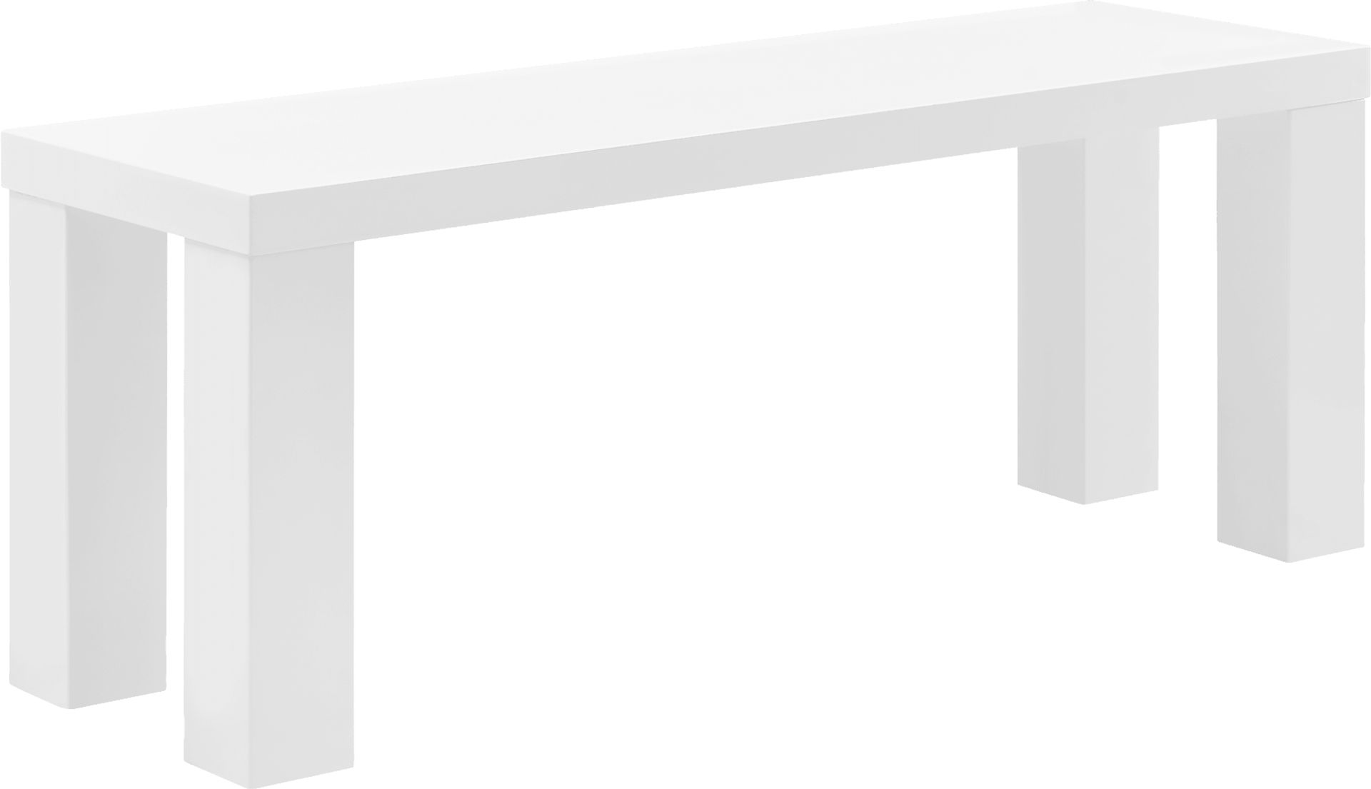 Chevae White 49 in. Dining Bench - Image 3