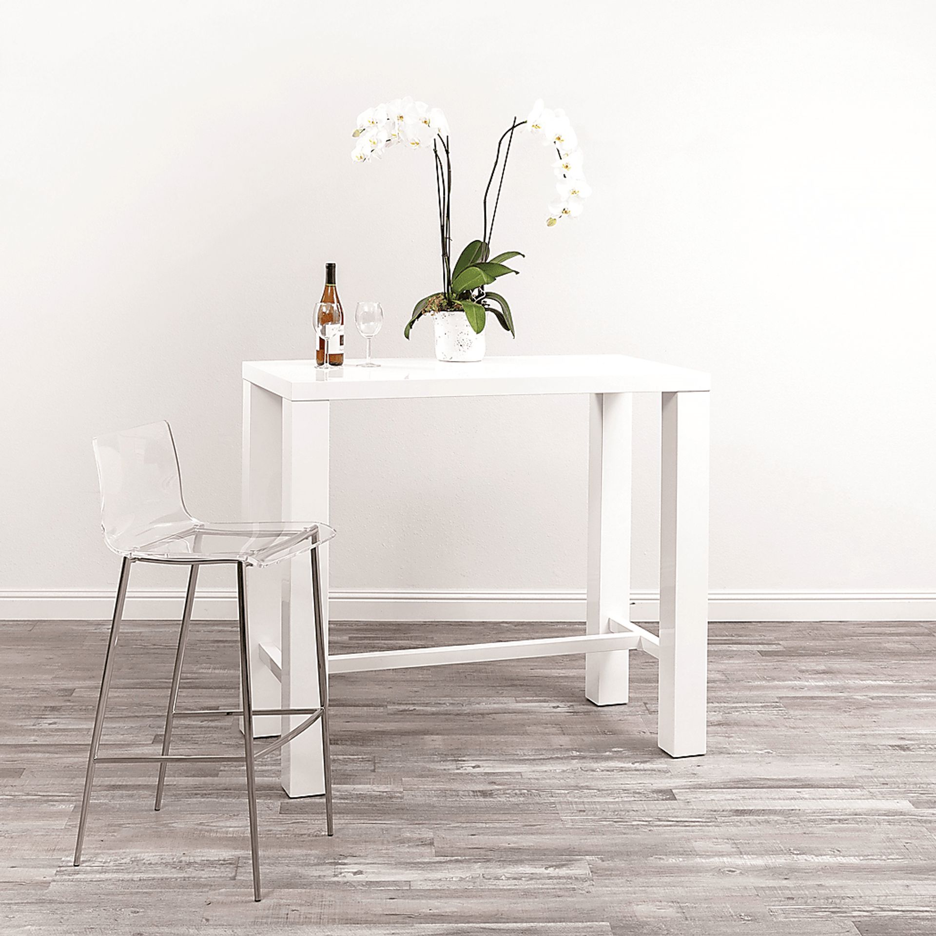 Chevae White Bar Height Table - Image 2
