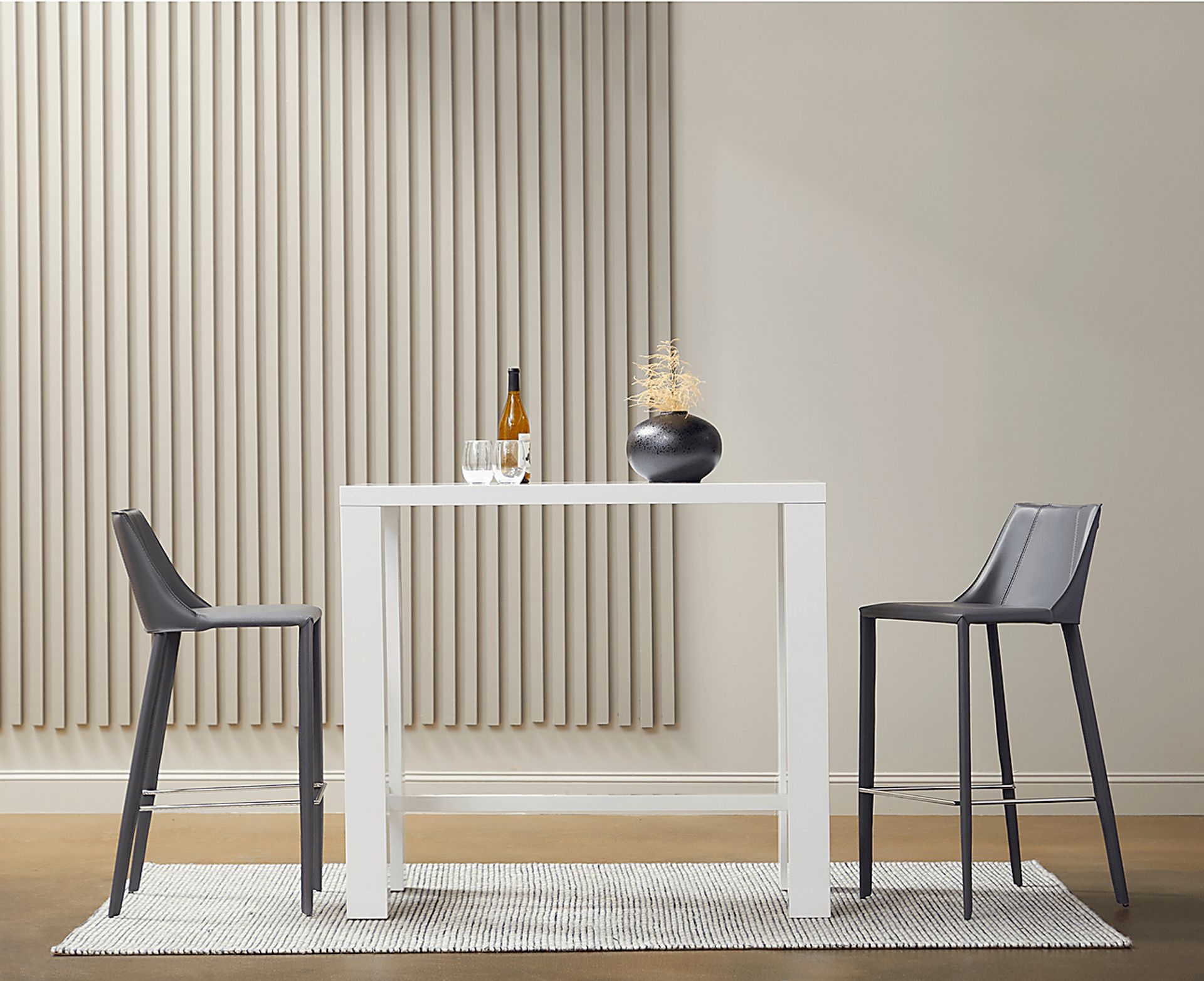 Chevae White Bar Height Table - Image 4