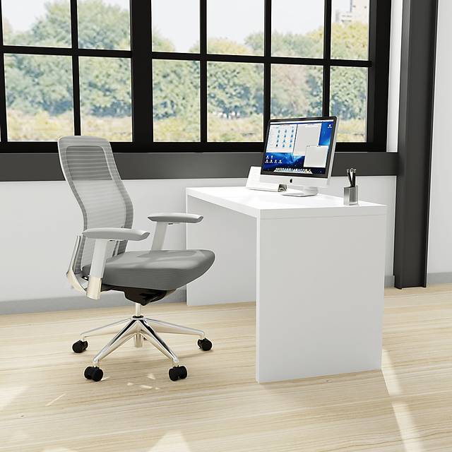 Chevae White Desk - Thumbnail - Image 2