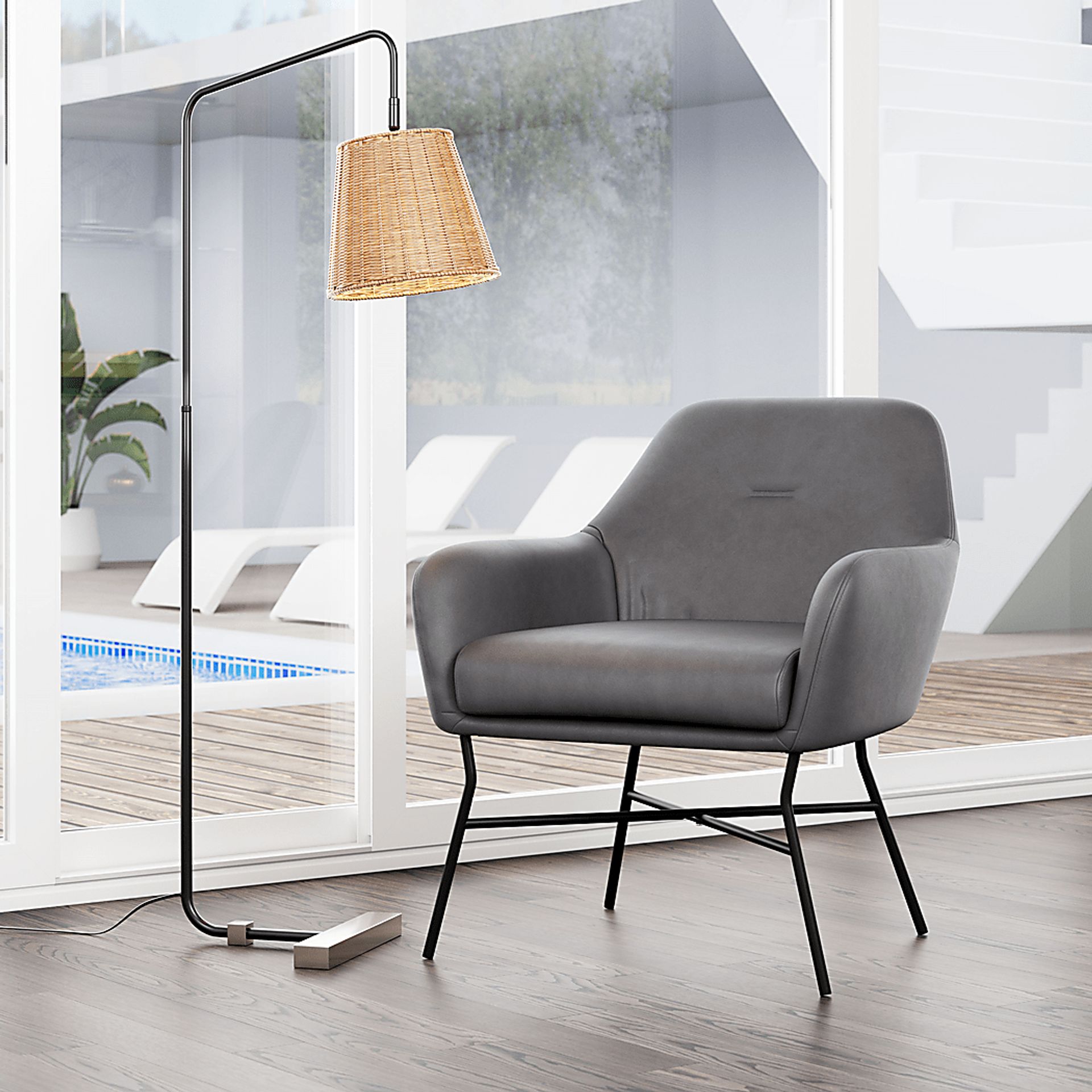 Chevigny Gray Accent Chair - Image 12