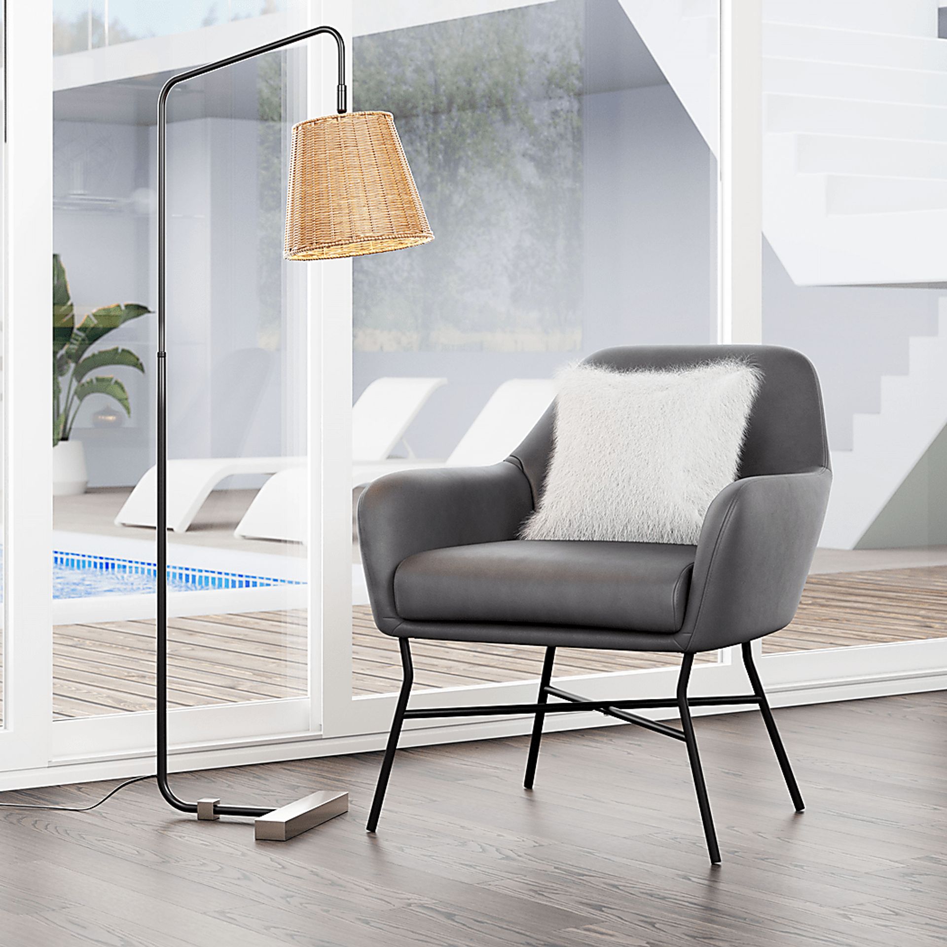 Chevigny Gray Accent Chair - Image 13