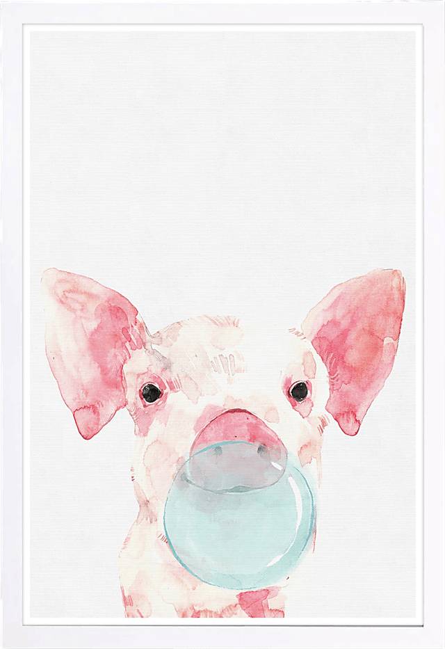 Chewing Sweetness II Pink Artwork - Thumbnail - Image 1