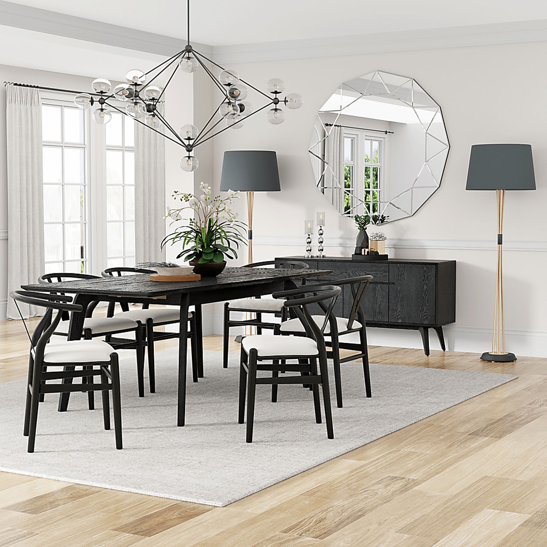 Chewning Black Dining Table - Image 2