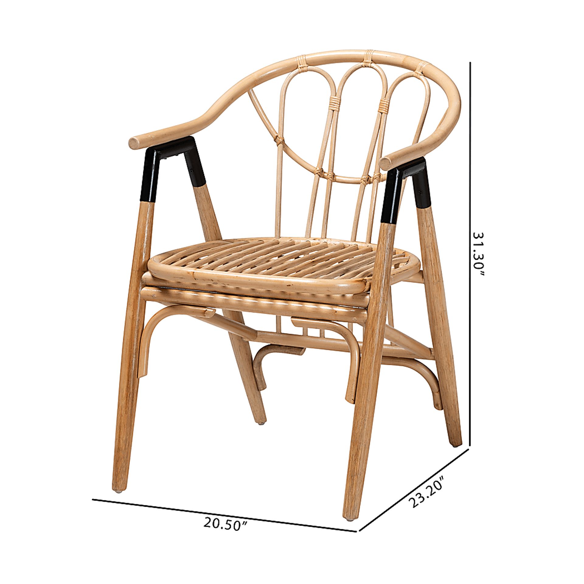 Chezelle Brown Arm Chair - Image 11