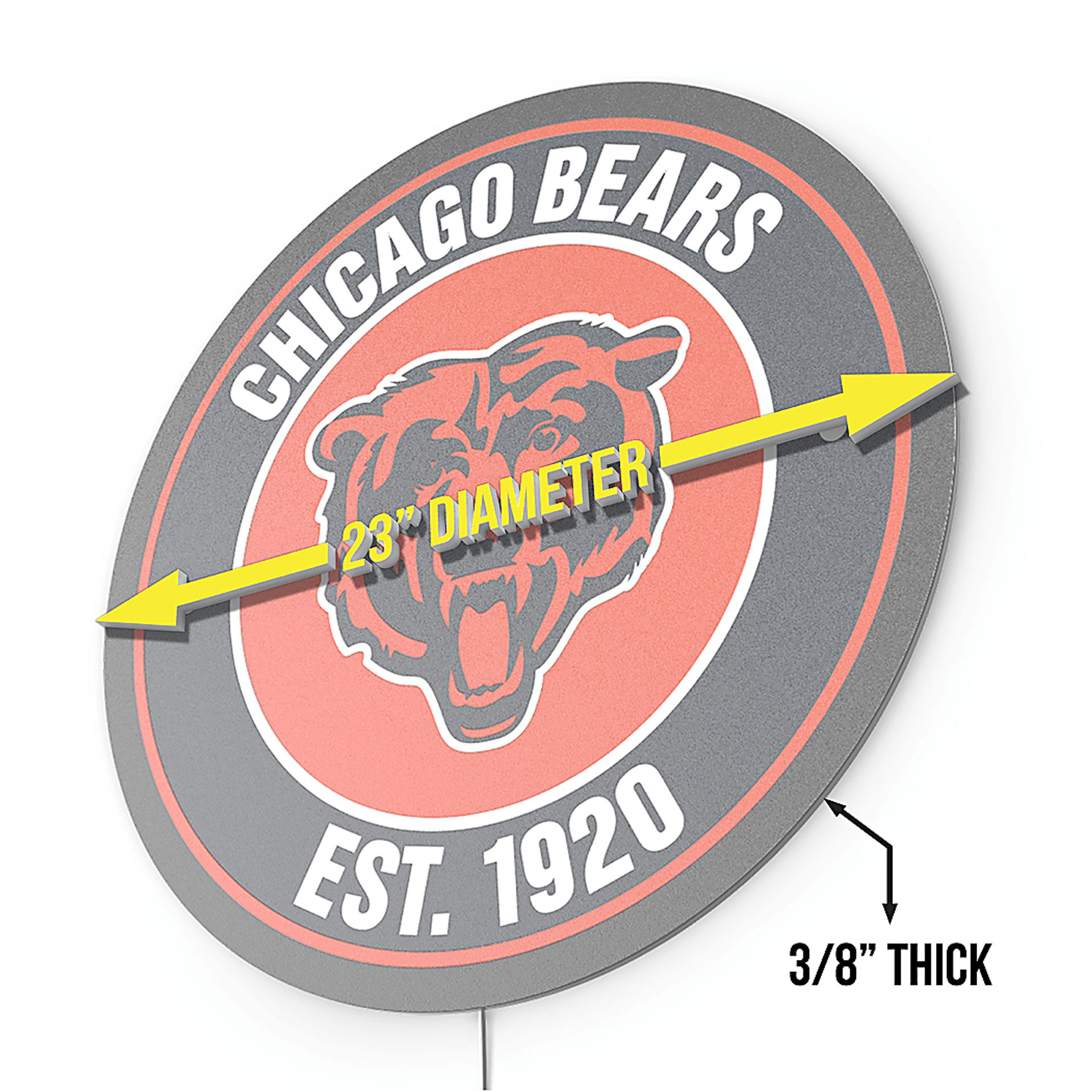 Chicago Bears LED Wall Decor - Image 7