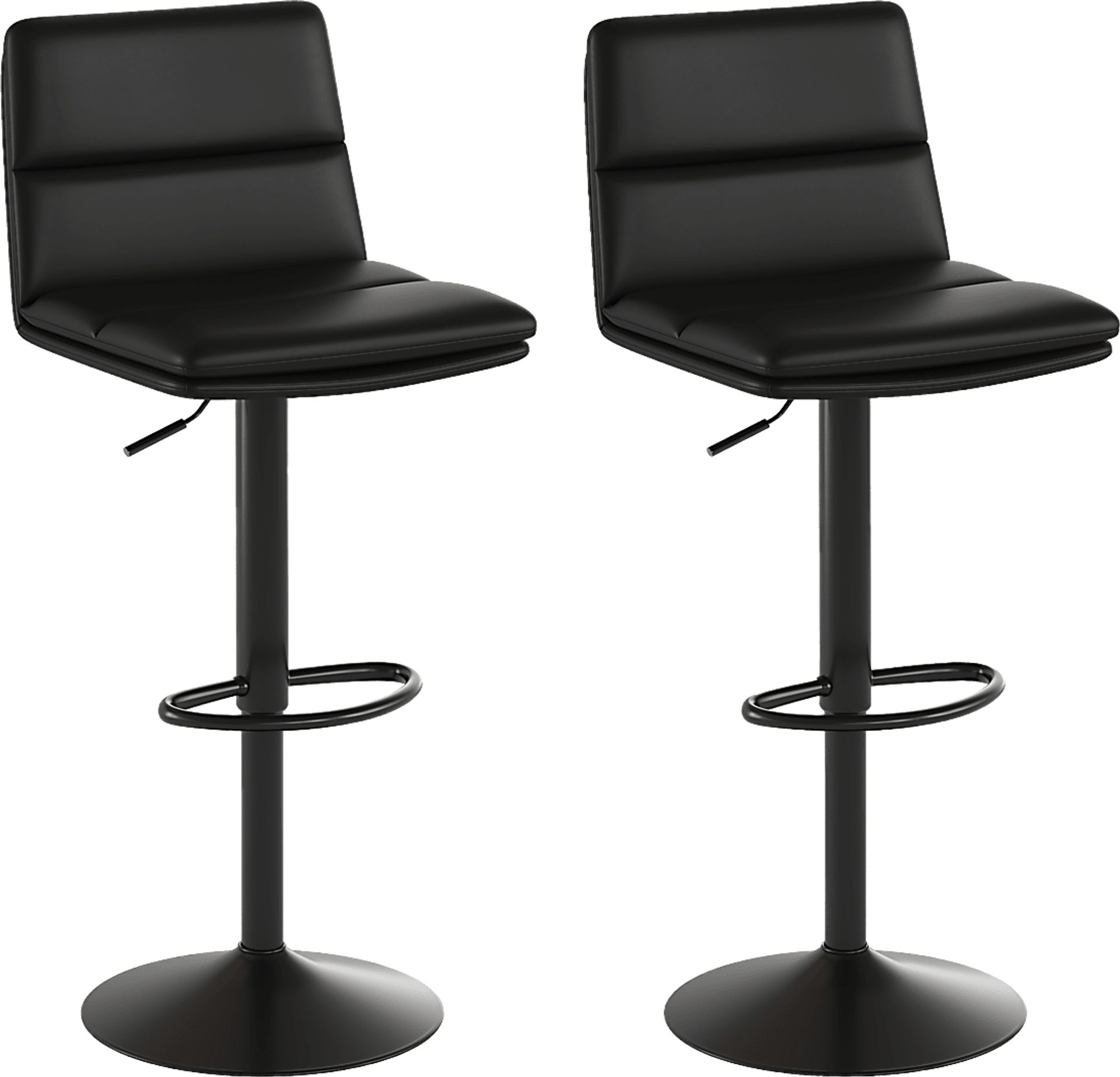 Chickaree Black Barstool, Set of 2 - Image 1