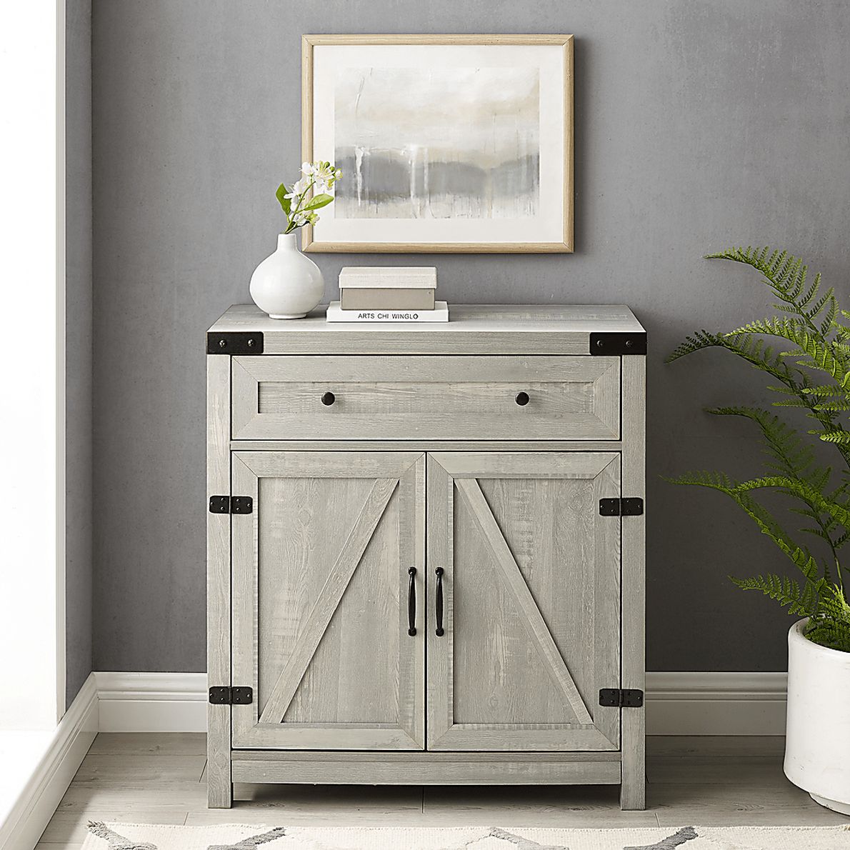 Chickerling Gray Accent Cabinet