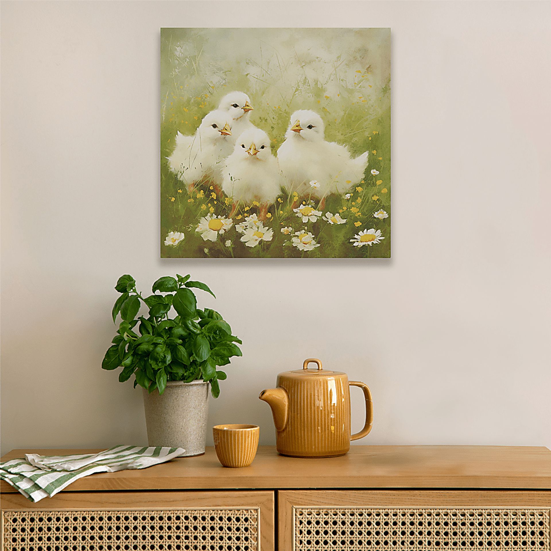Chicks In The Sun Green Wall Decor - Image 3