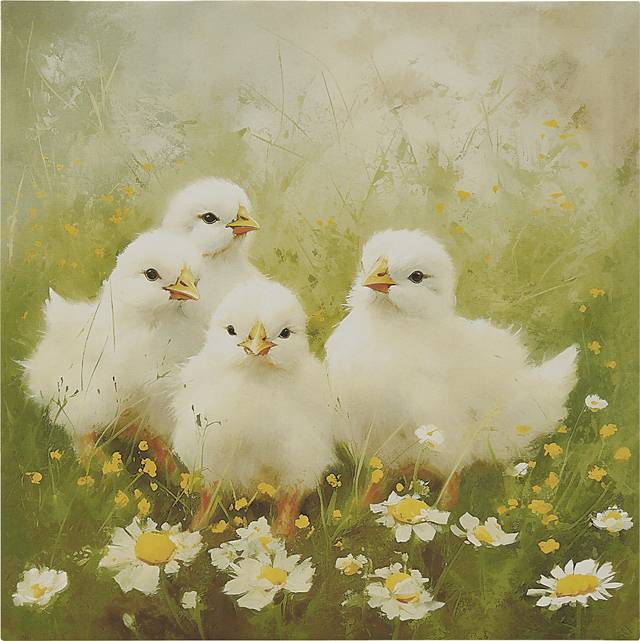 Chicks In The Sun Green Wall Decor - Thumbnail - Image 1