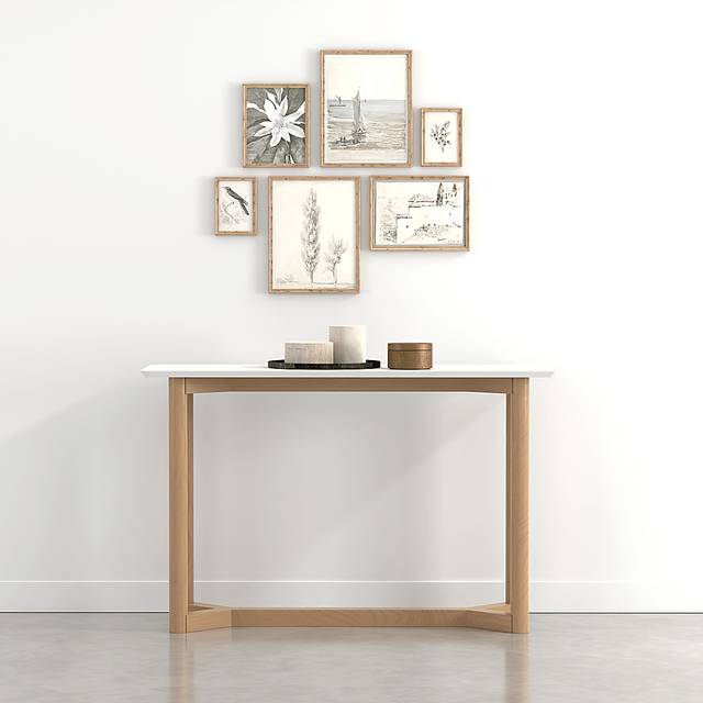 Chicotey White Console Table - Thumbnail - Image 2