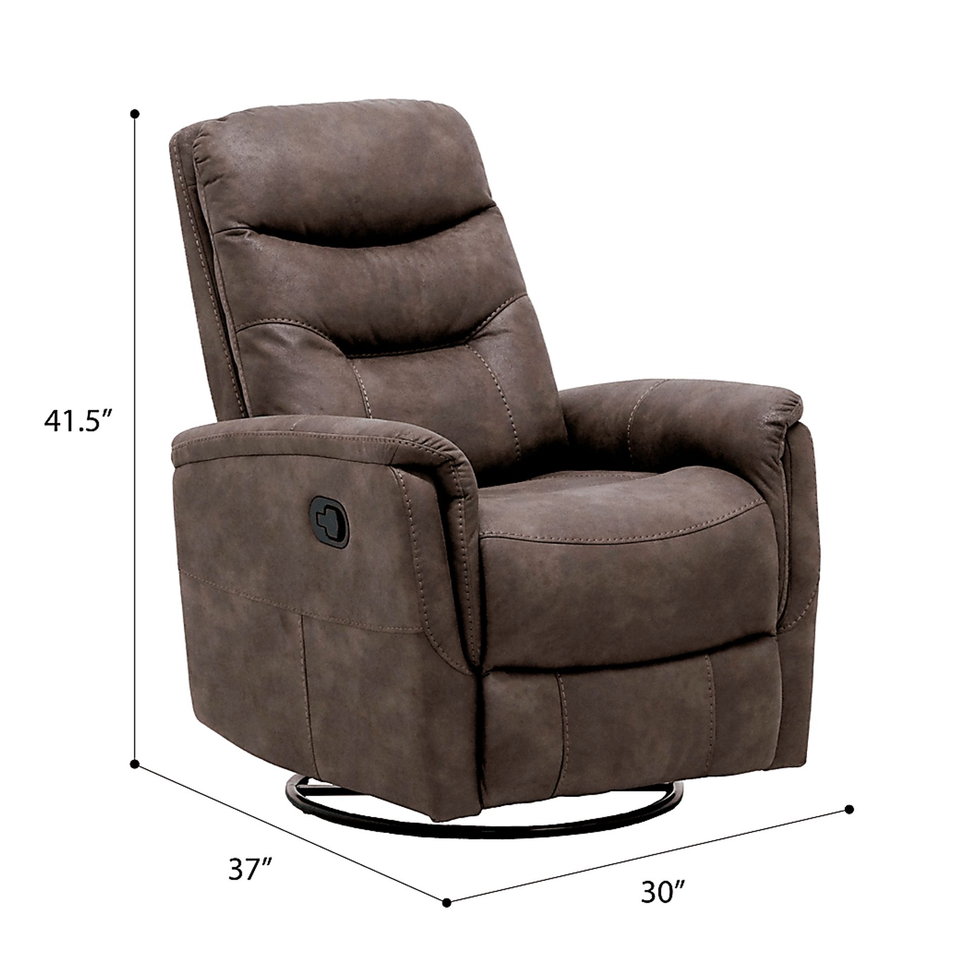Chierii Brown Glider Recliner - Image 6