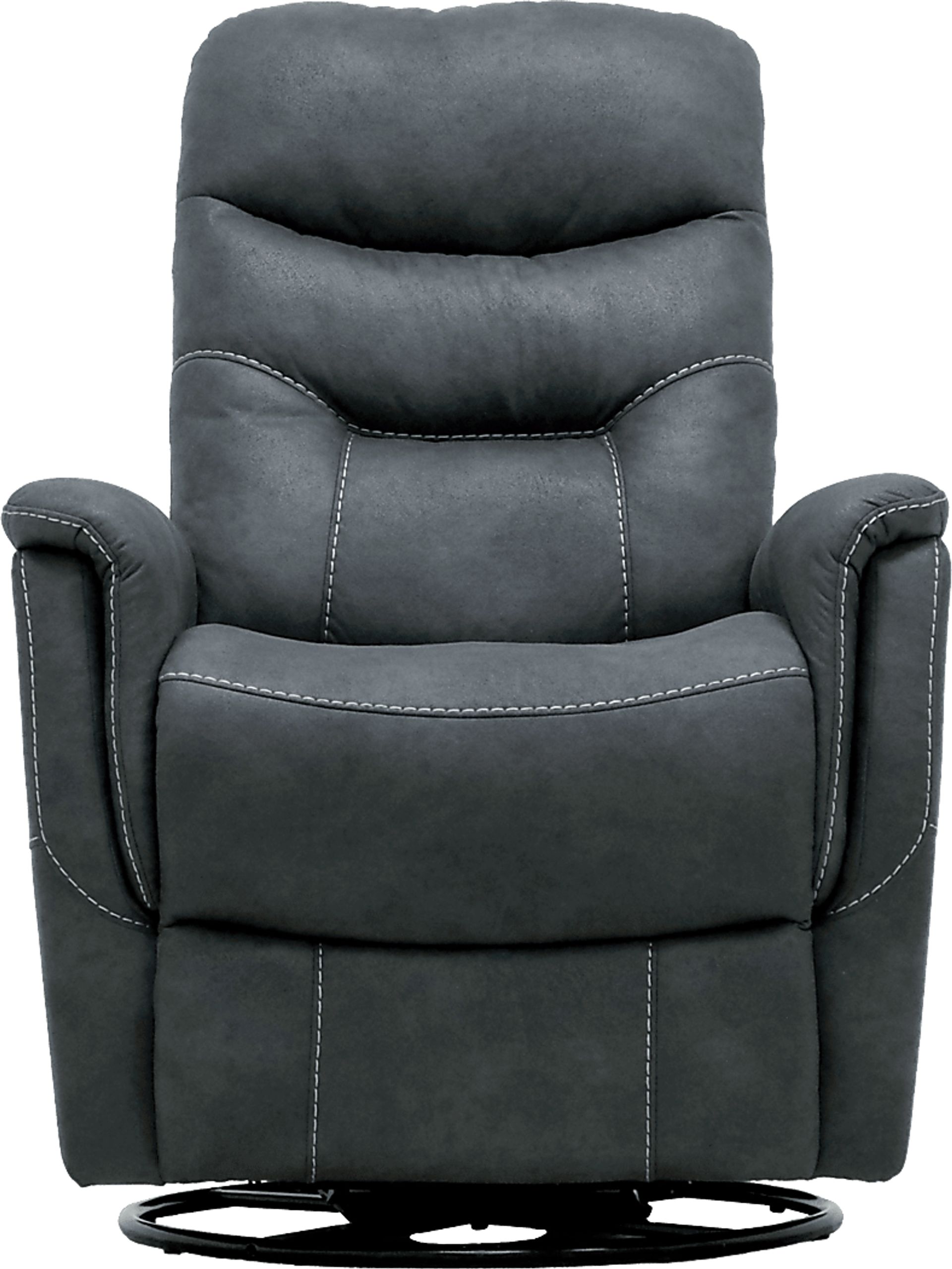Chierii Dark Gray Glider Recliner - Image 3