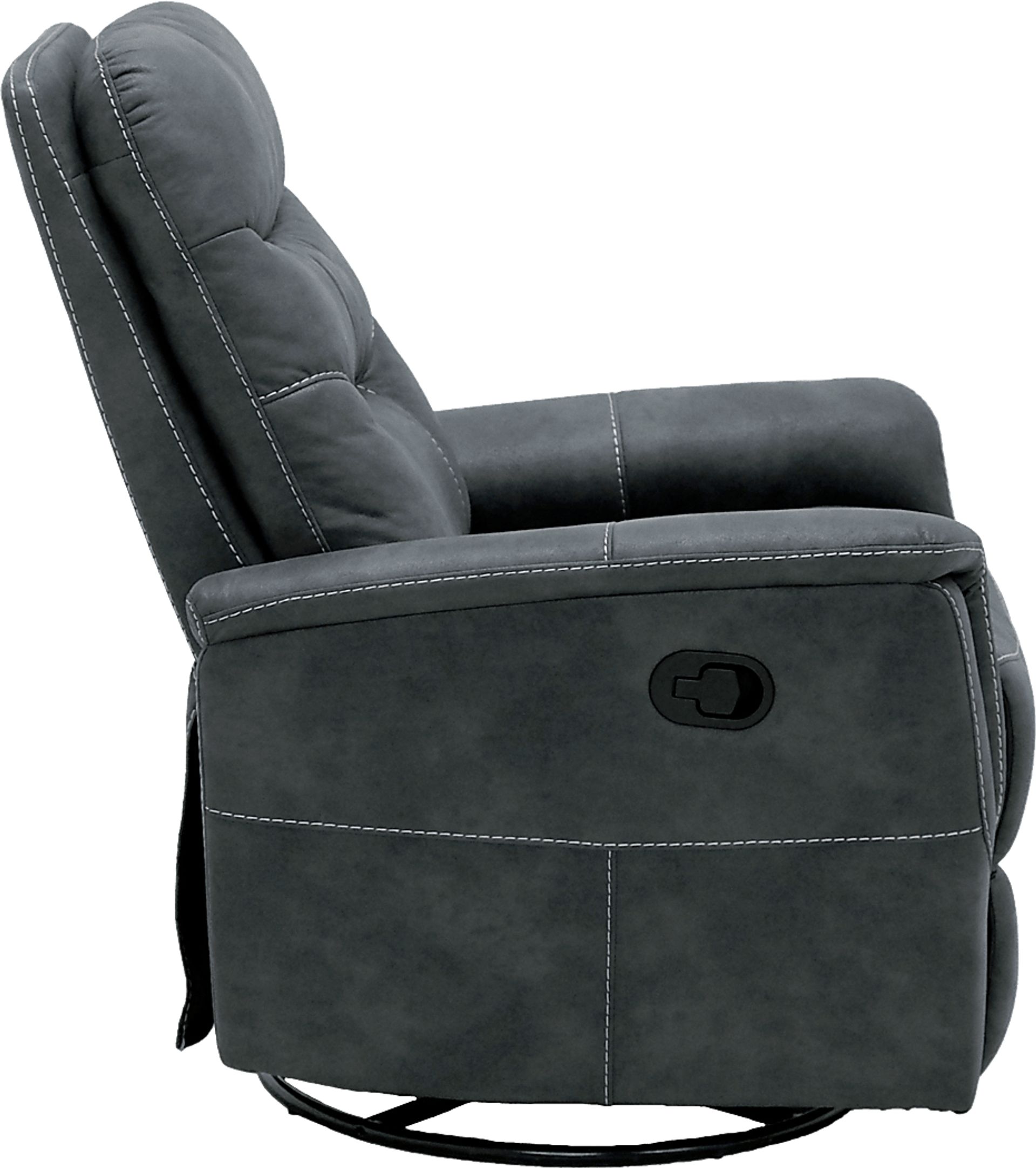 Chierii Dark Gray Glider Recliner - Image 4