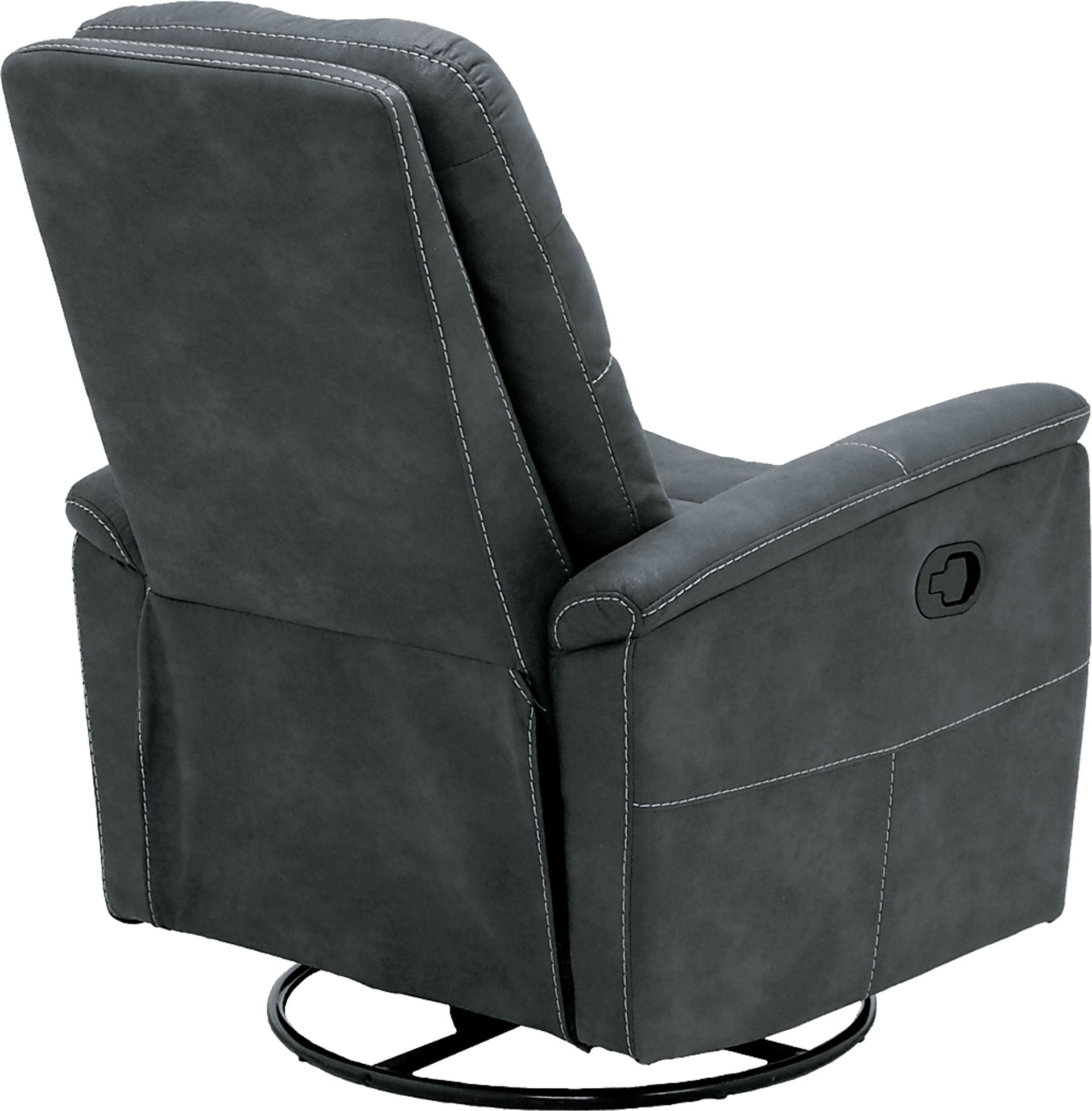 Chierii Dark Gray Glider Recliner - Image 5