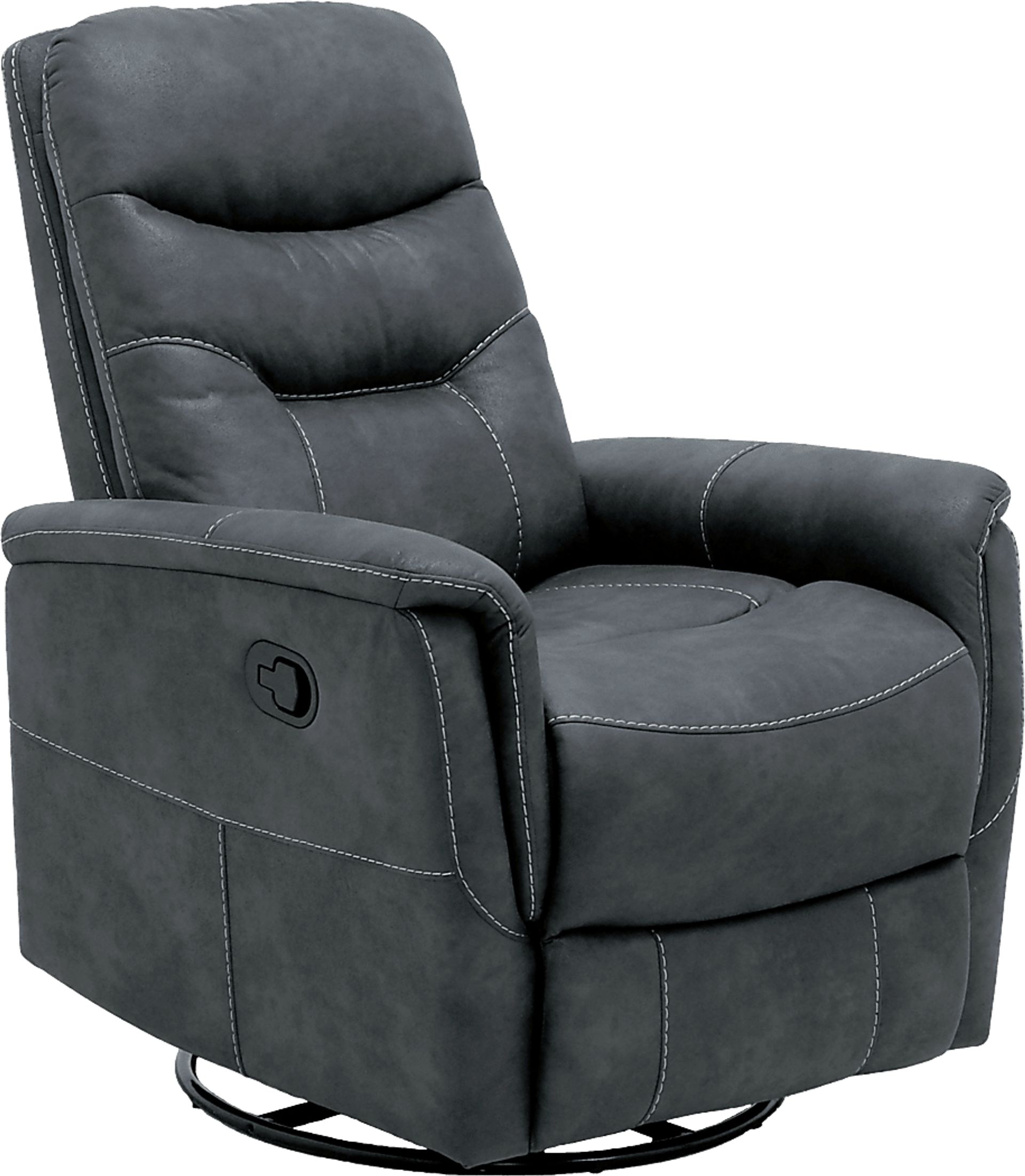 Chierii Dark Gray Glider Recliner - Image 1
