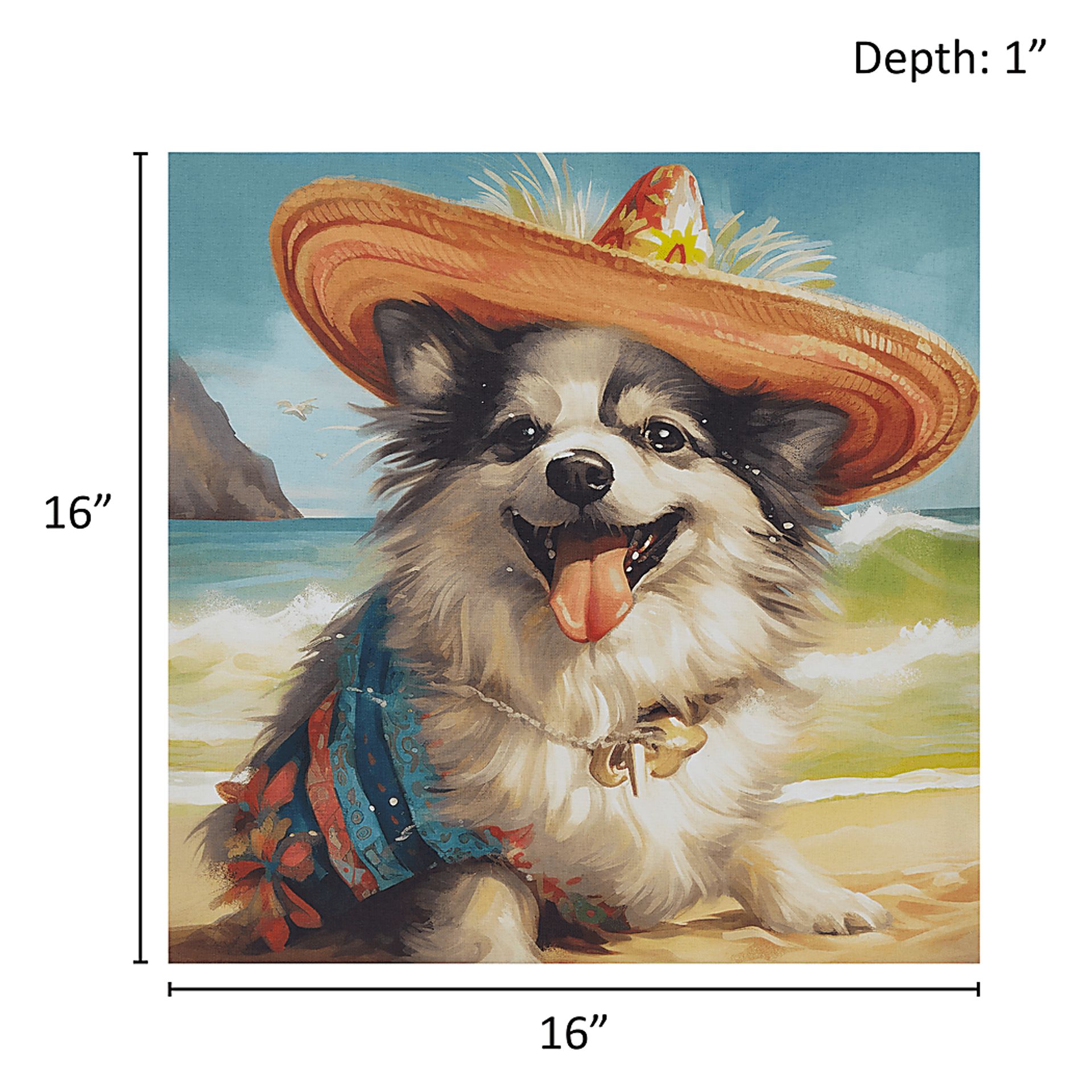 Chihuahua In A Hat Blue Wall Decor - Image 8