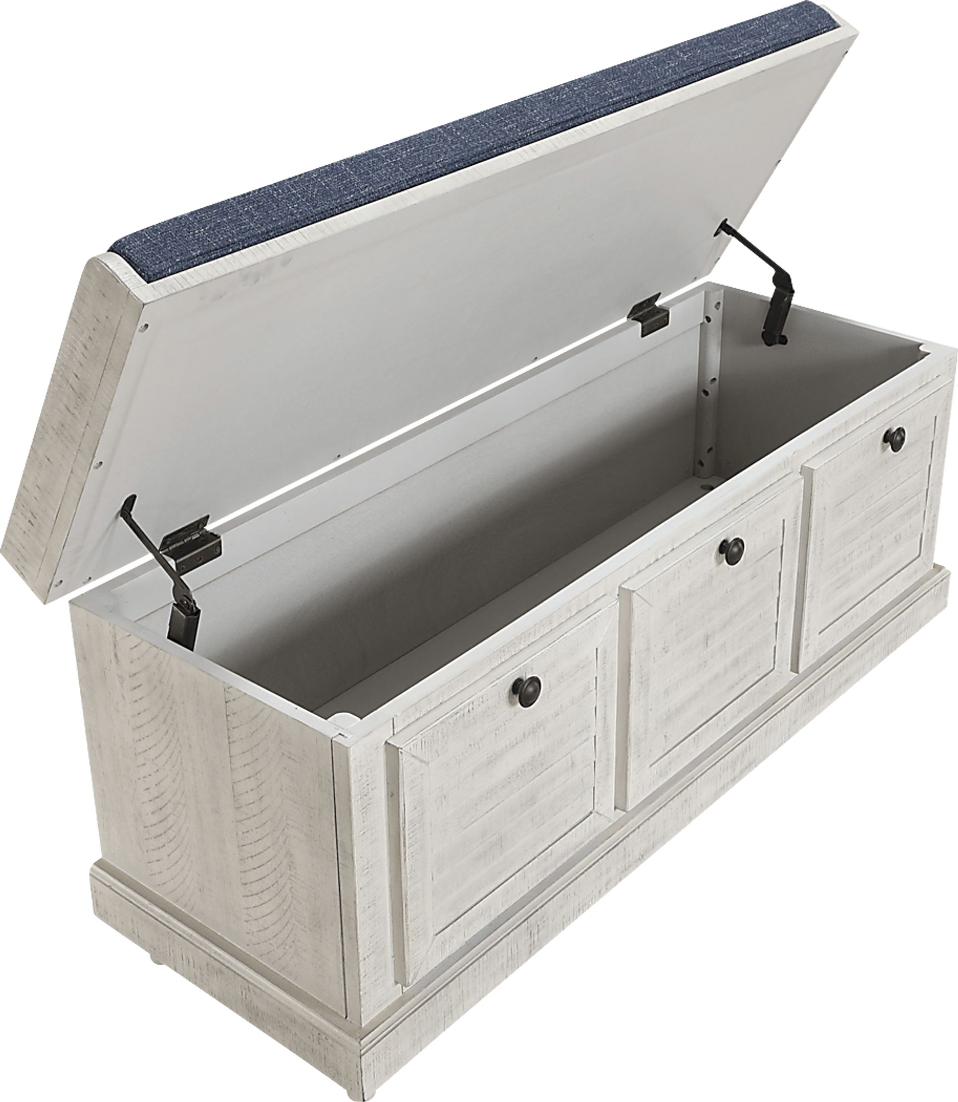 Chikelu White Storage Bench - Image 4