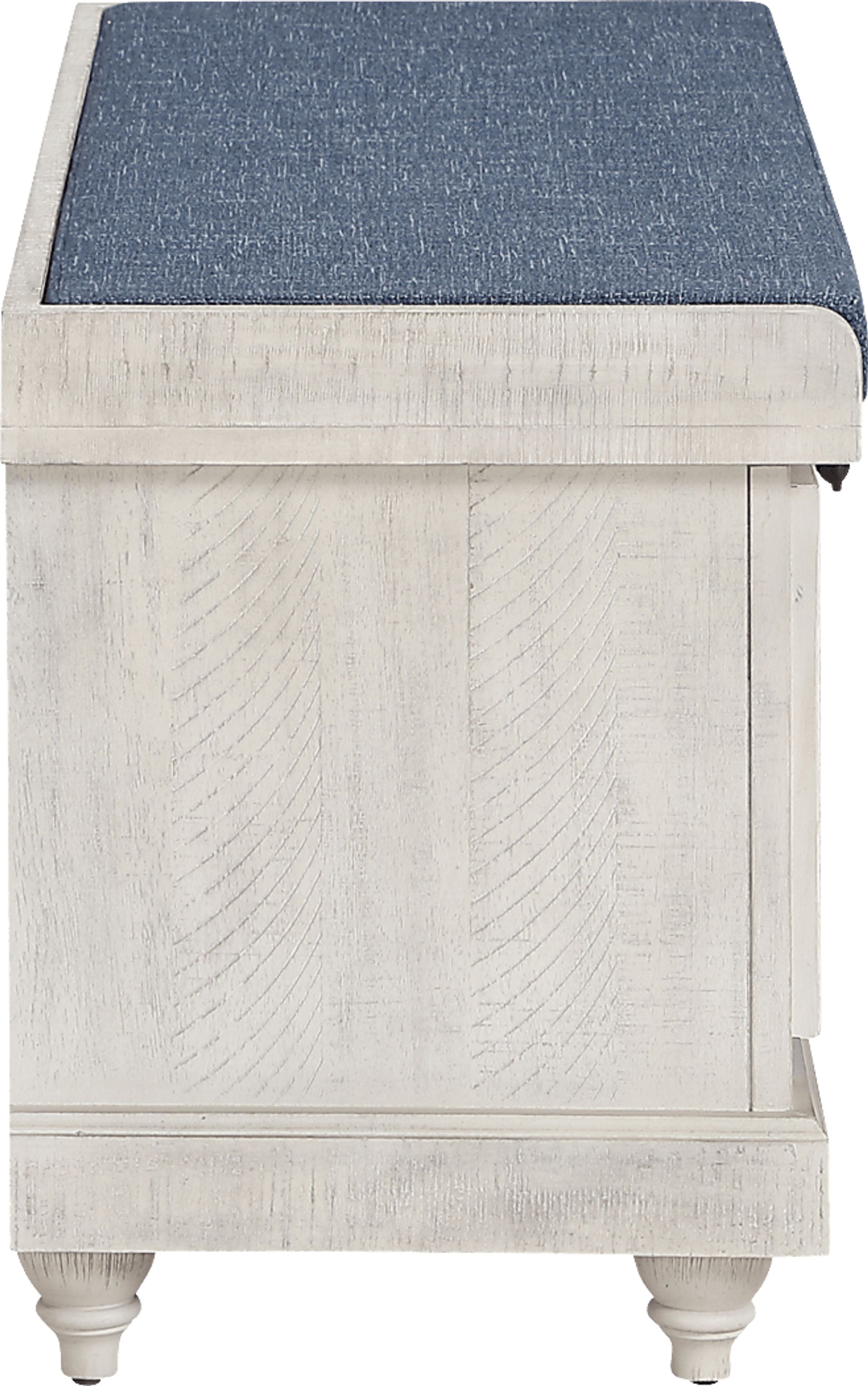 Chikelu White Storage Bench - Image 5