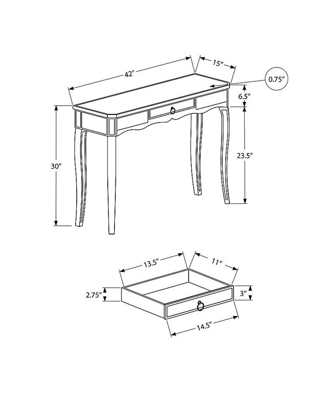Chilberg Silver Sofa Table - Thumbnail - Image 3