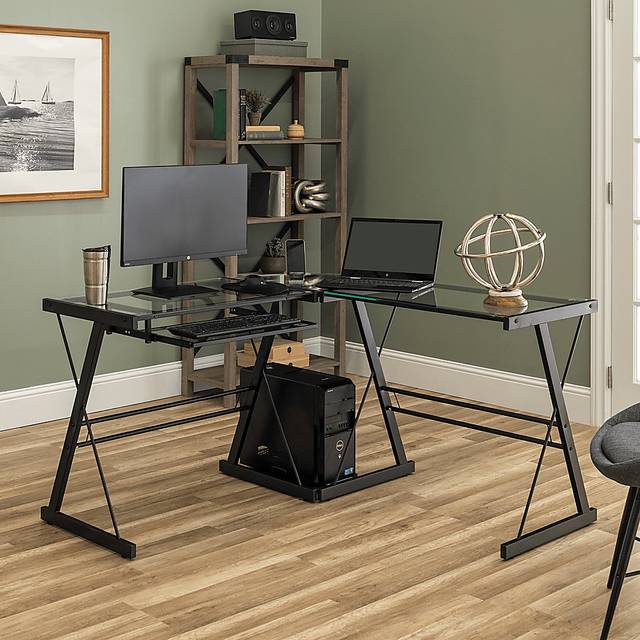 Childerlee Black Desk - Thumbnail - Image 3