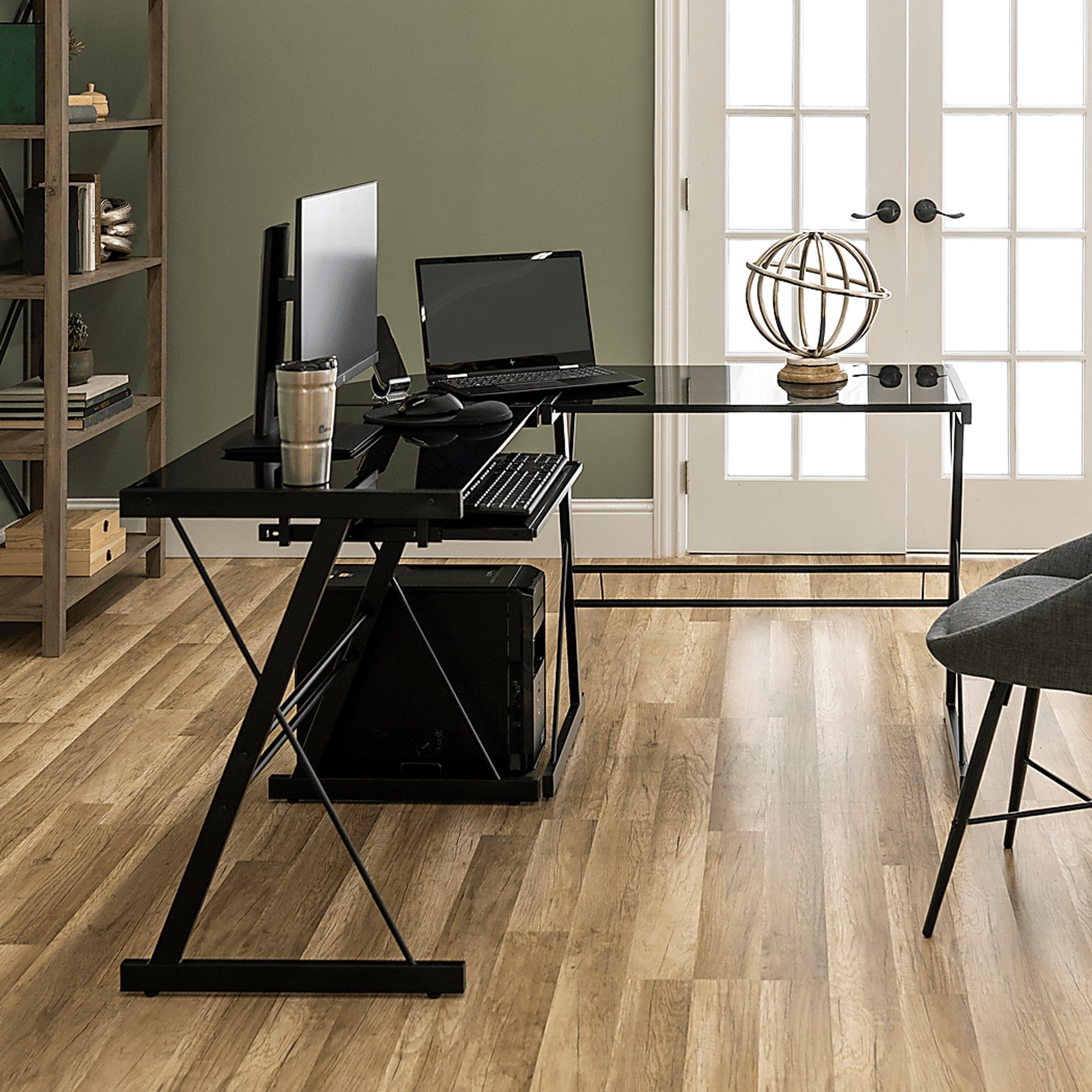 Childerlee II Black Desk - Image 2