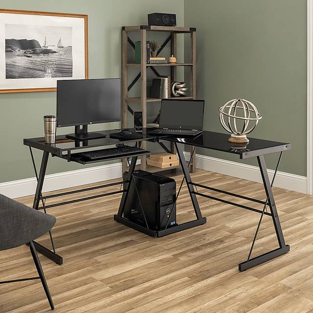 Childerlee II Black Desk - Thumbnail - Image 3